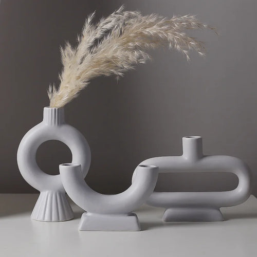 Nordic concrete candle holder for modern interior decor - vue 5 sur 14