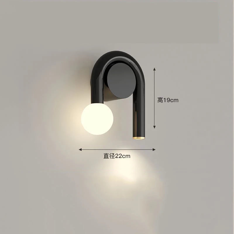 Nolvety wall light 2 LED bedroom bedside table lamp eye protection no flicker