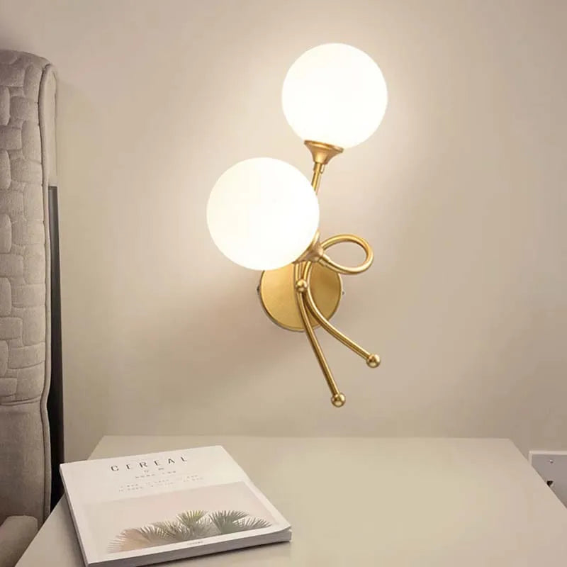 Modern glass wall light for an elegant interior