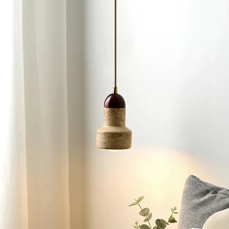 Modern limestone wall light for indoor and outdoor use
