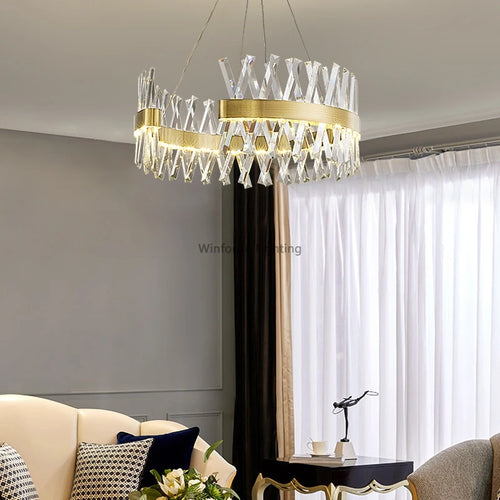 Winfordo WF-XD009 luxury crystal chandelier indoor lighting - vue 4 sur 10
