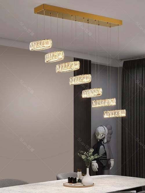 Luxury nordic crystal pendant light new collection - vue 4 sur 9