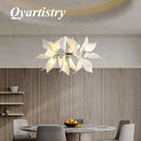 Modern luxury ceramic petal chandelier for shop or home use