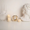 Romantic wooden heart candle holder for valentine's day