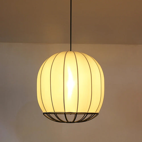 Modern nordic fabric chandelier for minimalist interiors - vue 6 sur 9