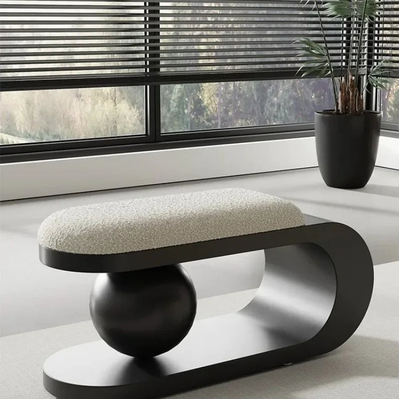 Nordic Light Luxury Home Furnishings, Shoe Changing Doors, Living Room Sofa, Bar shoe Stool,Creative Low Stool,Simple shoe Stool - vue 1 sur 7