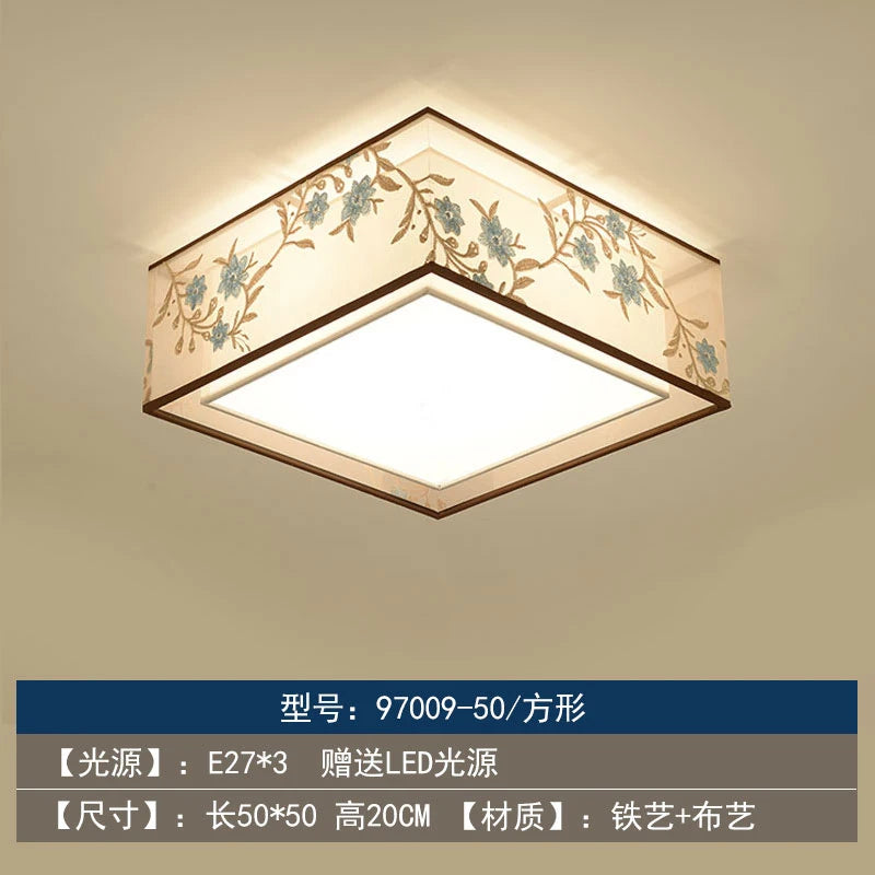 Retro Chinese chandelier for elegant and cosy lighting - vue 7 sur 17