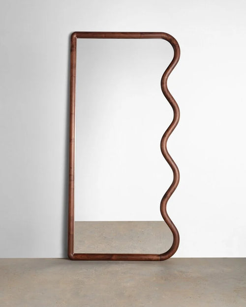 Creative retro wooden wall mirror for interior decor - vue 8 sur 8