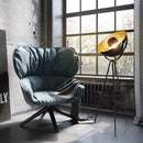Adjustable industrial floor lamp with flexible tripod for modern interiors
