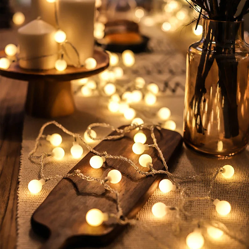 Waterproof LED string lights for outdoor garden and wedding decoration - vue 5 sur 9