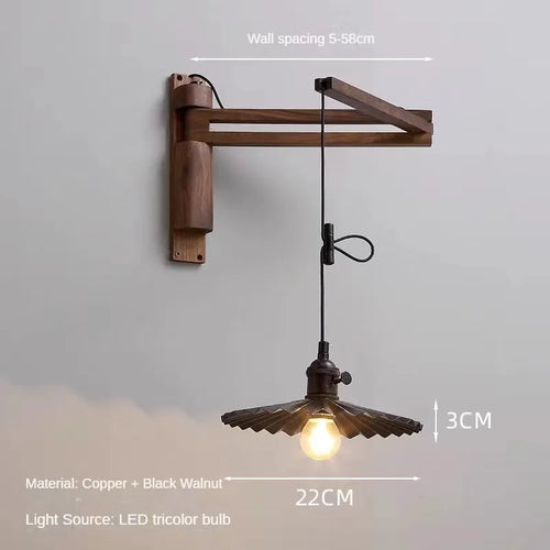 Elegant extendable copper wall light for multiple spaces - vue 24 sur 23