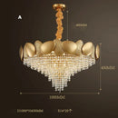 modern crystal chandelier with tassels and stainless steel