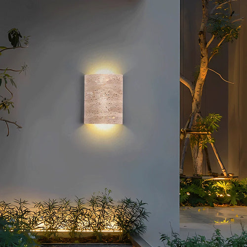 Vintage natural stone waterproof wall light for indoor and outdoor - vue 5 sur 8