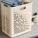 Foldable laundry basket with wheels large capacity multifunctional