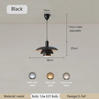 Creative metal LED pendant light for table lighting