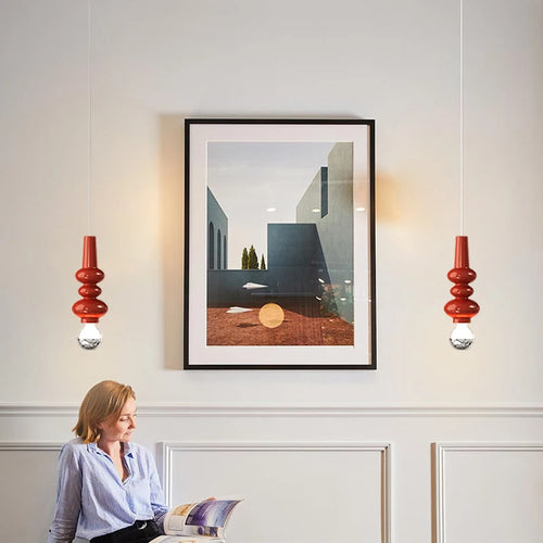 Simple nordic led chandelier for bar and living room - vue 7 sur 12