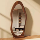 Minimalist wooden decorative mirror for stylish interiors