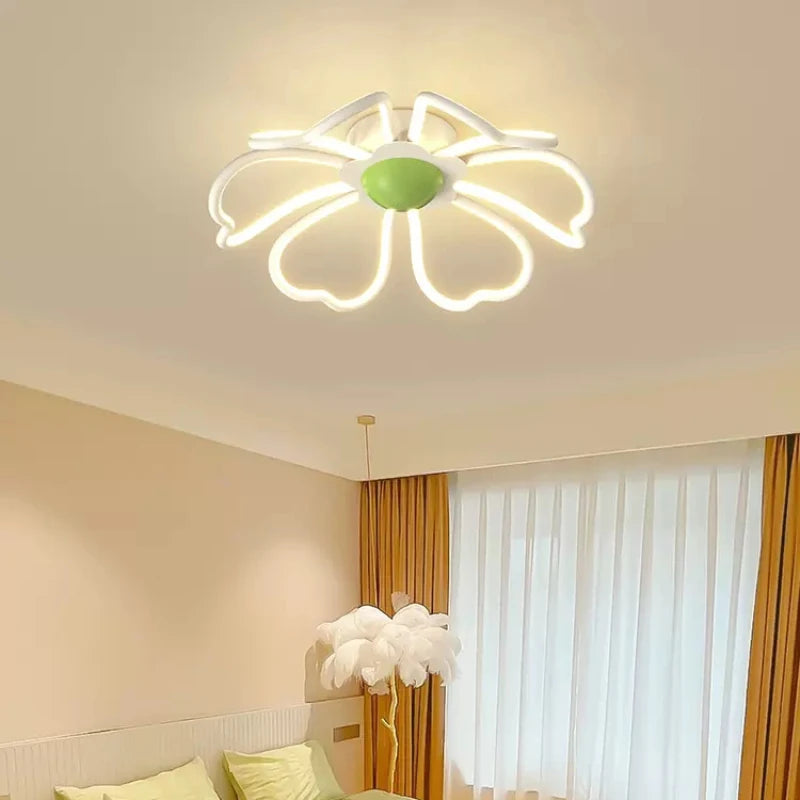 Modern flower-shaped ceiling light for romantic decor