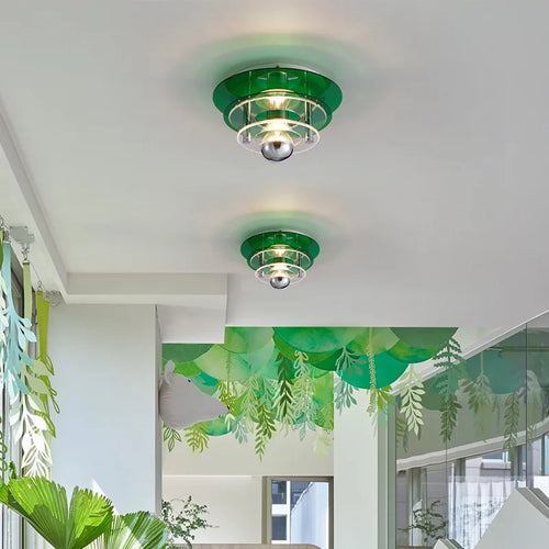 Nordic designer UFO acrylic ceiling light for home decor - vue 3 sur 14