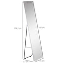 HOMCOM full body floor mirror 45x37x158.5 cm for living room bedroom