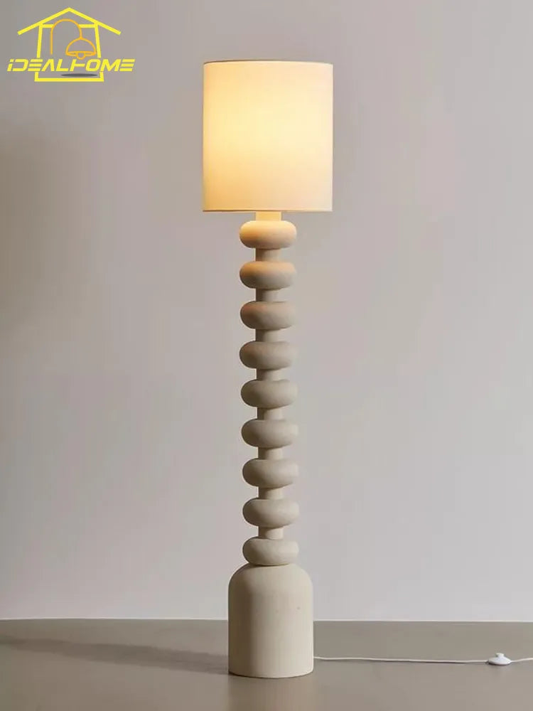 Minimalist wabi-sabi LED E27 floor lamp