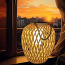 Solar bamboo-effect outdoor light for decorative garden use