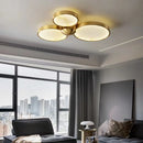 Modern LED ceiling light in natural marble decorative fitting
