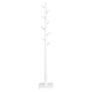 VASAGLE Coat Rack, Solid Wood Coat Stand, Free Standing Hall Coat Tree with 8 Hooks for Coats, Hats, Bags, Purses, for Entryway