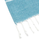 Striped Turkish cotton beach towel with fringes, absorbent