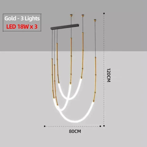 Modern LED pendant light for stylish and elegant interior decor - vue 8 sur 12
