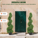 Decorative artificial spiral topiary plant for Christmas