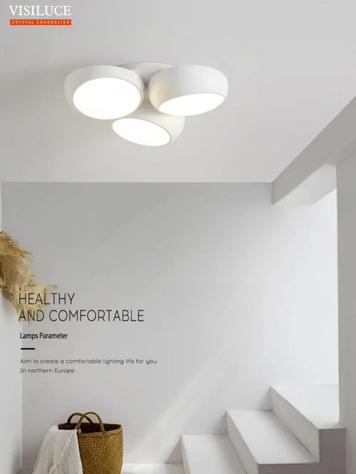 Modern LED ceiling light for creative and simple ambient lighting - vue 5 sur 6