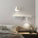 Bedside wall light with shelf 3W