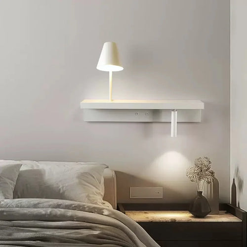 Bedside wall light with shelf 3W - vue 7 sur 14