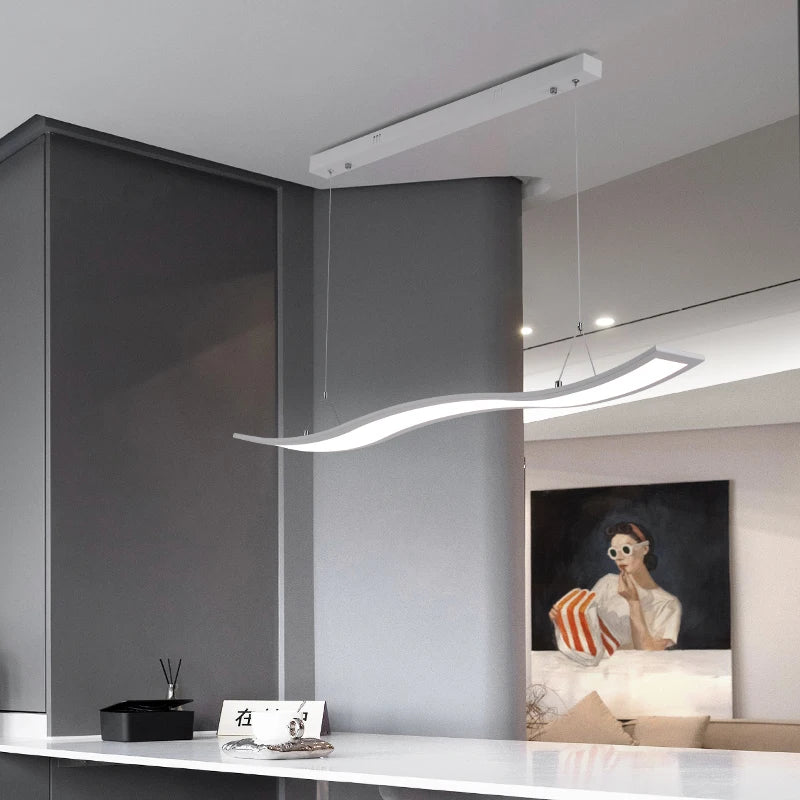 Nordic LED pendant light for kitchens and modern interiors - vue 4 sur 12