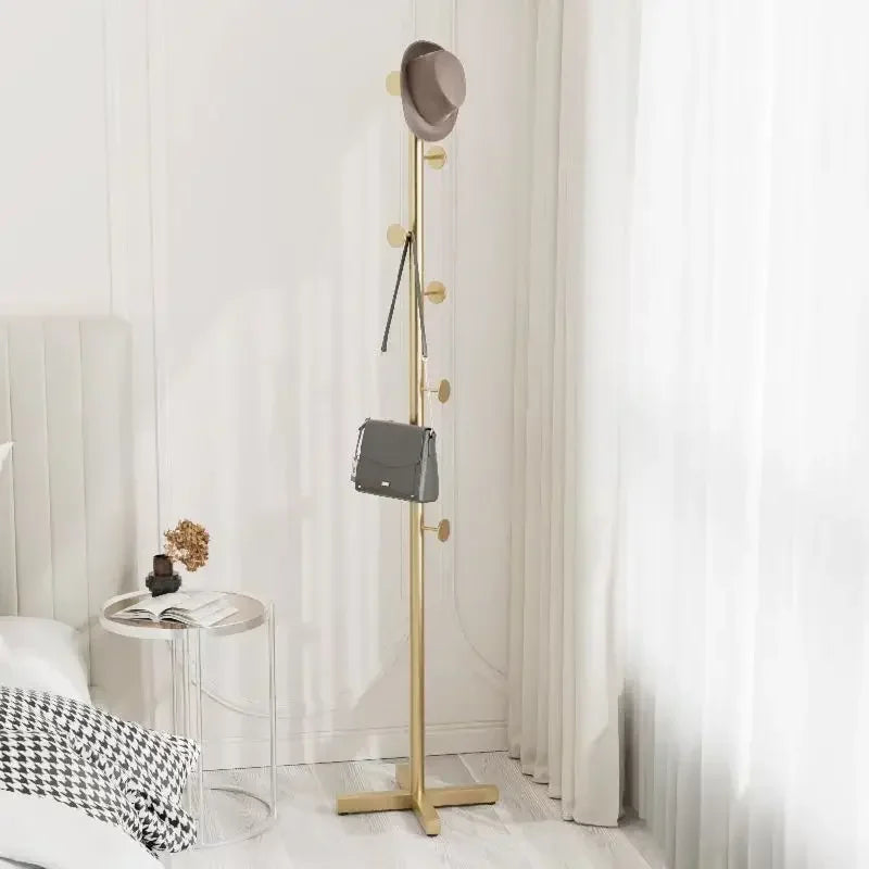 Multifunctional Floor Coat Rack, Hat Hanger, Tree Style, Freestanding Handbag Organizer, Luxury Storage Stand, 7 Hooks - vue 20 sur 28