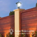 Outdoor solar lamp for garden and fence decoration