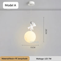 Decorative resin bear lamp for children's room