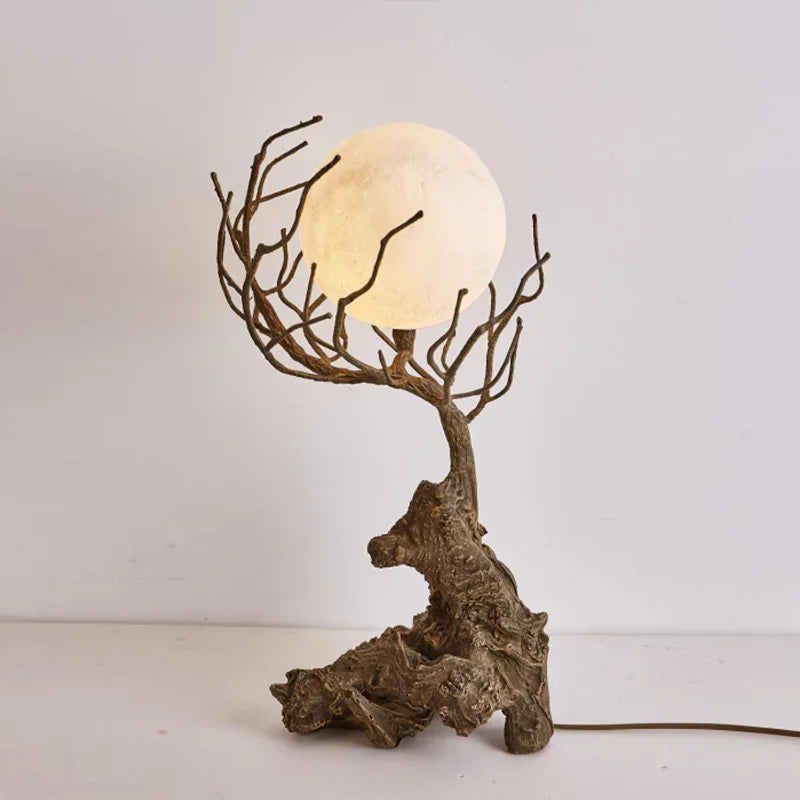Retro decorative LED tree branch pendant chandelier - vue 5 sur 12