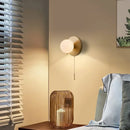 Postmodern gold Nordic art glass ball wall light