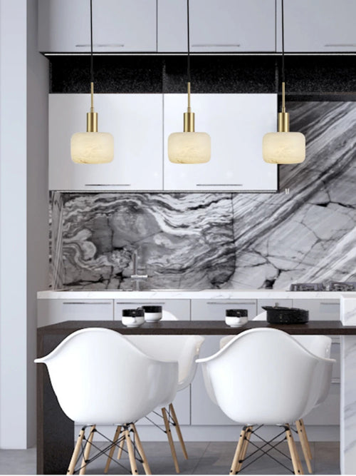 Modern copper chandelier for indoor and outdoor lighting - vue 4 sur 7