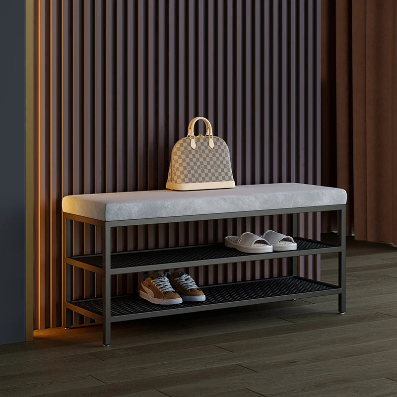 modern design metal shoe rack for stylish storage