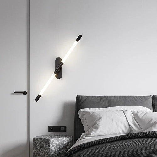 Modern nordic design long line LED wall light - vue 3 sur 8