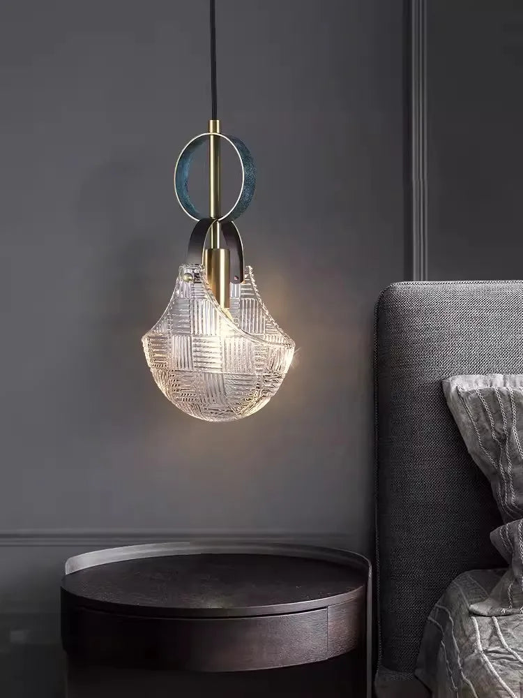 Art Deco crystal pendant light elegant lighting for modern interiors - vue 5 sur 30
