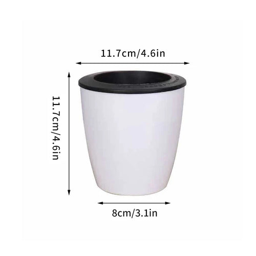 modern self-watering planter for succulents and orchids - vue 11 sur 12