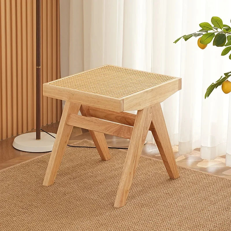 solid rattan bench for versatile and modern use - vue 11 sur 17