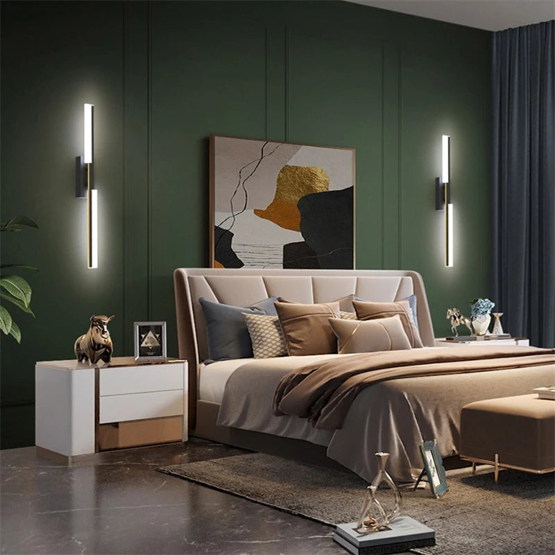Simple modern luxury LED wall light for hotel