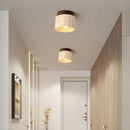 Minimalist stone ceiling light for a calming atmosphere