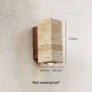 Wabi sabi marble LED wall light for interior decoration