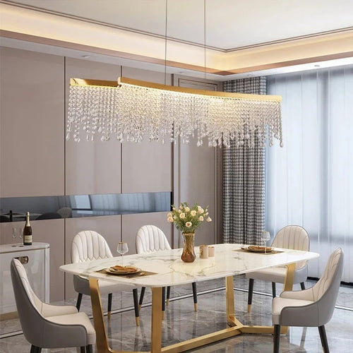 Modern crystal LED ceiling light decorative indoor lighting - vue 5 sur 14